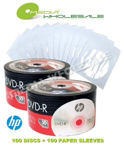 100 blank 16x dvd - hp, logo